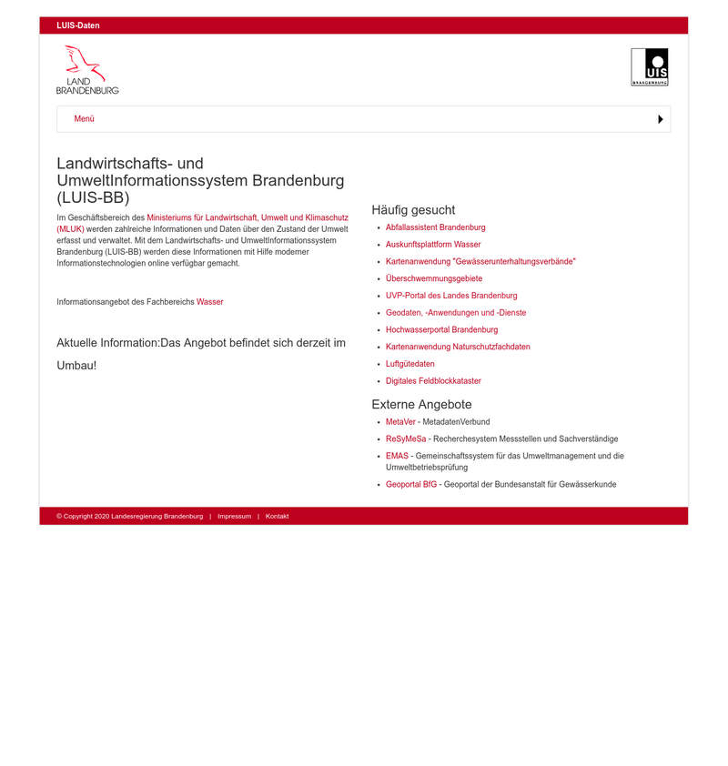 Landwirtschafts- & Umweltinformationssystem Brandenburg